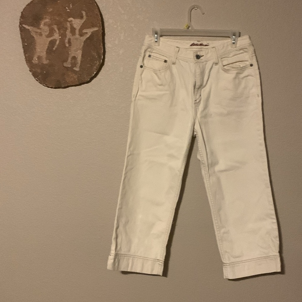 Eddie Bauer Cream Colored Jeans